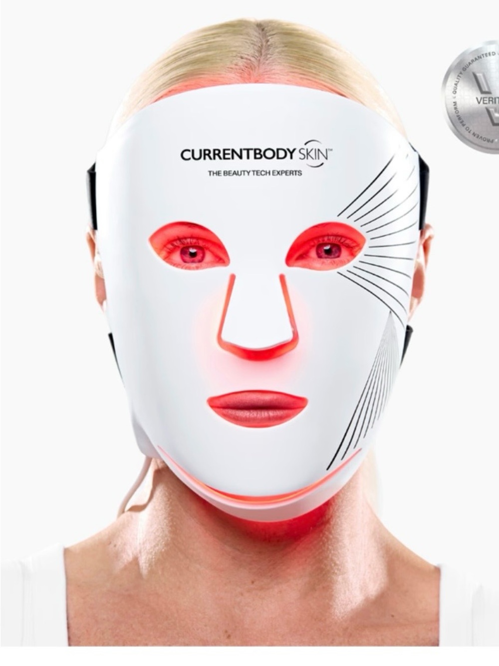 Like New Current Body Red Light LED Facial Mask  in White - Series 2